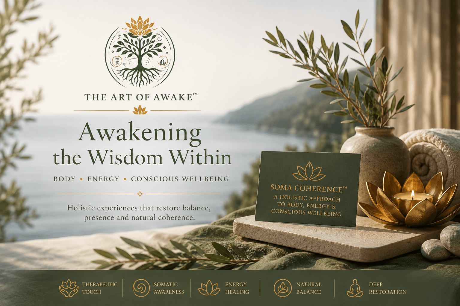 The Art Of Awake — Awakening the Wisdom Within. Soma Coherence: a holistic approach to body, energy & conscious wellbeing